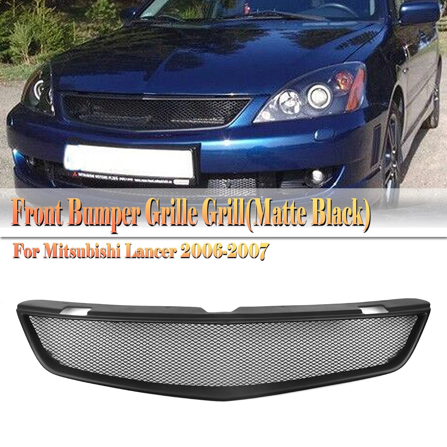 Front Bumper Grille Mesh for Mitsubishi Lancer (2006-2007)