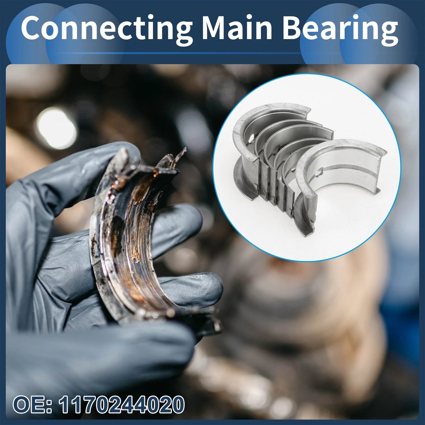 Main Bearing Set 6 Pcs for TOYOTA CROWN (1979–1979)
