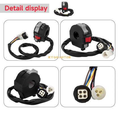 Left Handlebar Start Switch Headlight for Yamaha Big Bear 350 YFM350F (1987–1992)
