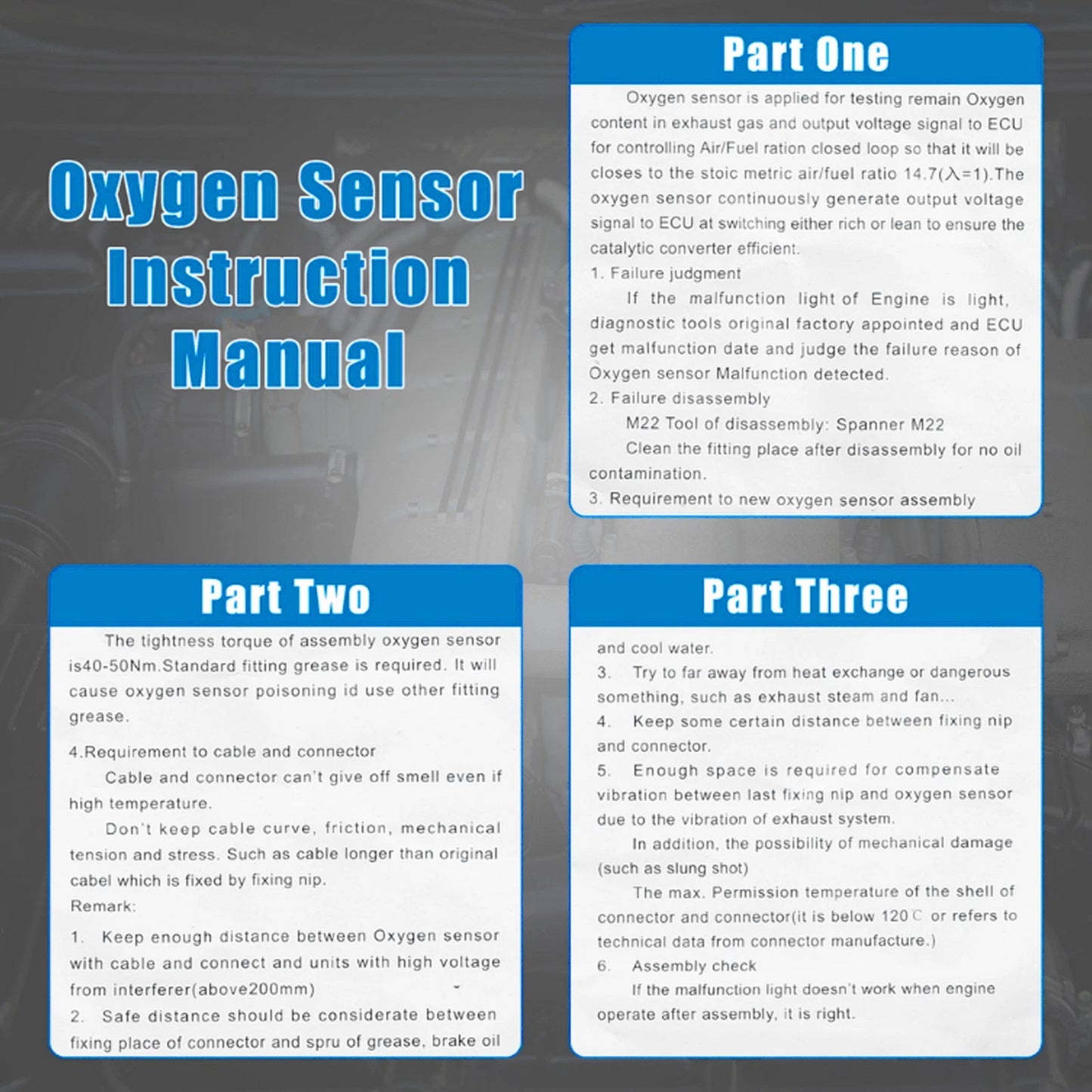 Oxygen Sensor O2 for Mazda CX-7 (2007-2012)