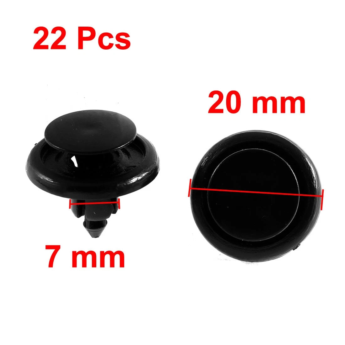 2 7mm Plastic Rivet Clips for Toyota Car Body Trim