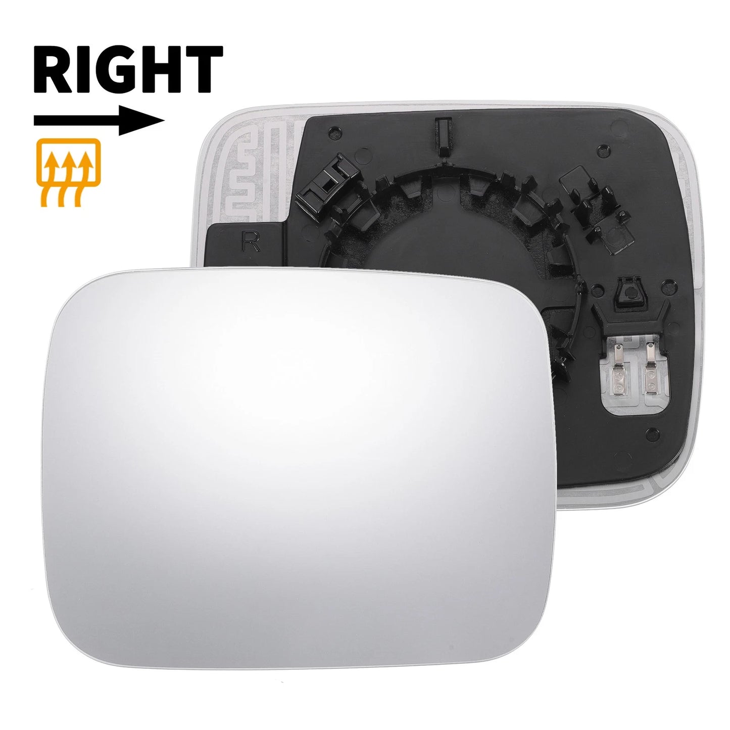 Right Side Heated White Mirror Glass for JEEP Renegade (2014-2020)