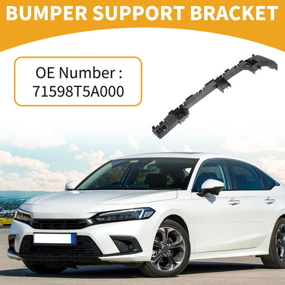 LH Rear Bumper Support Bracket for Honda Fit (2015-2017) - 1 Pc Black ABS