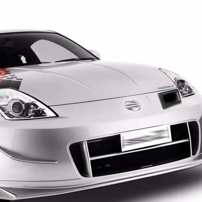 Real Carbon Fiber Front Hood Air Vent Port Trim for 2006-2009 Nissan 350Z
