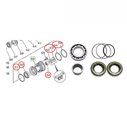 Lower Casing Cap Repair Kit for Yamaha/Parsun 25-30 HP Outboards