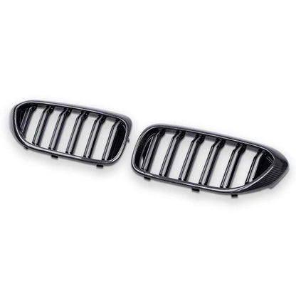 Carbon Fiber Front Bumper Kidney Grille For 2017-2023 BMW 5 Series G30 G38