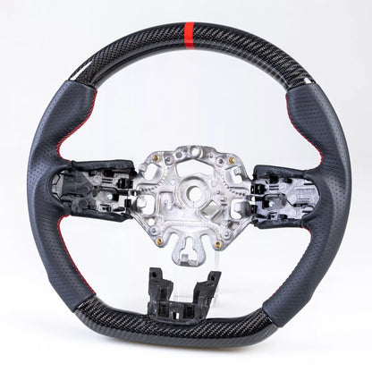 Carbon Flat Bottom Leather Steering Wheel for Mini F54 F55 F56 F57 (2021-)