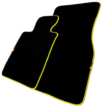 AutoWin Car Mats for BMW Z3 E36 Hatchback Coupe 1998-2002 Yellow Trim