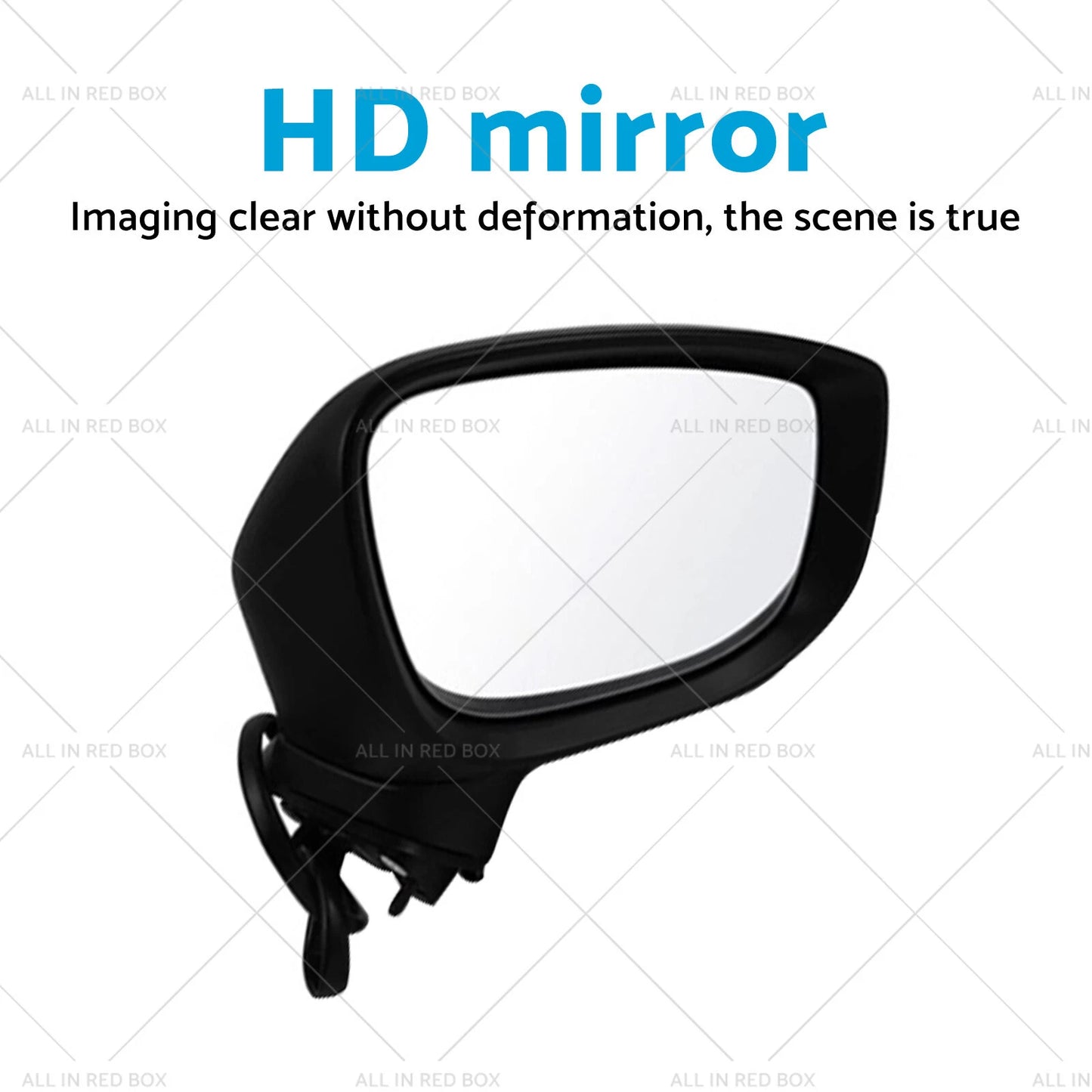 Silver Door Mirror for Mazda CX-5 (2017 - Present) - Blind Spot, 9 Wires