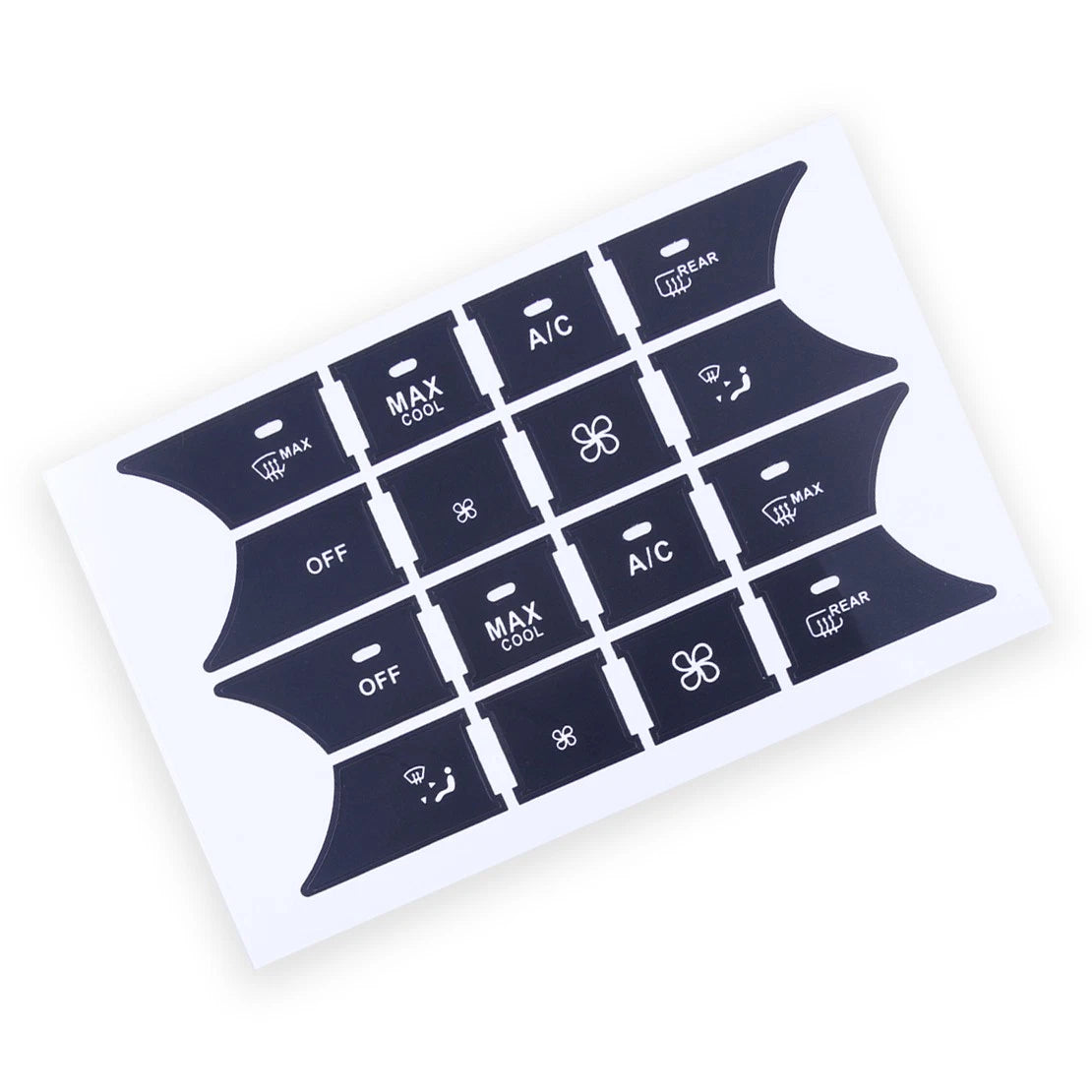 Vinyl Decal Set for Mercedes Benz AC Climate Button (New)