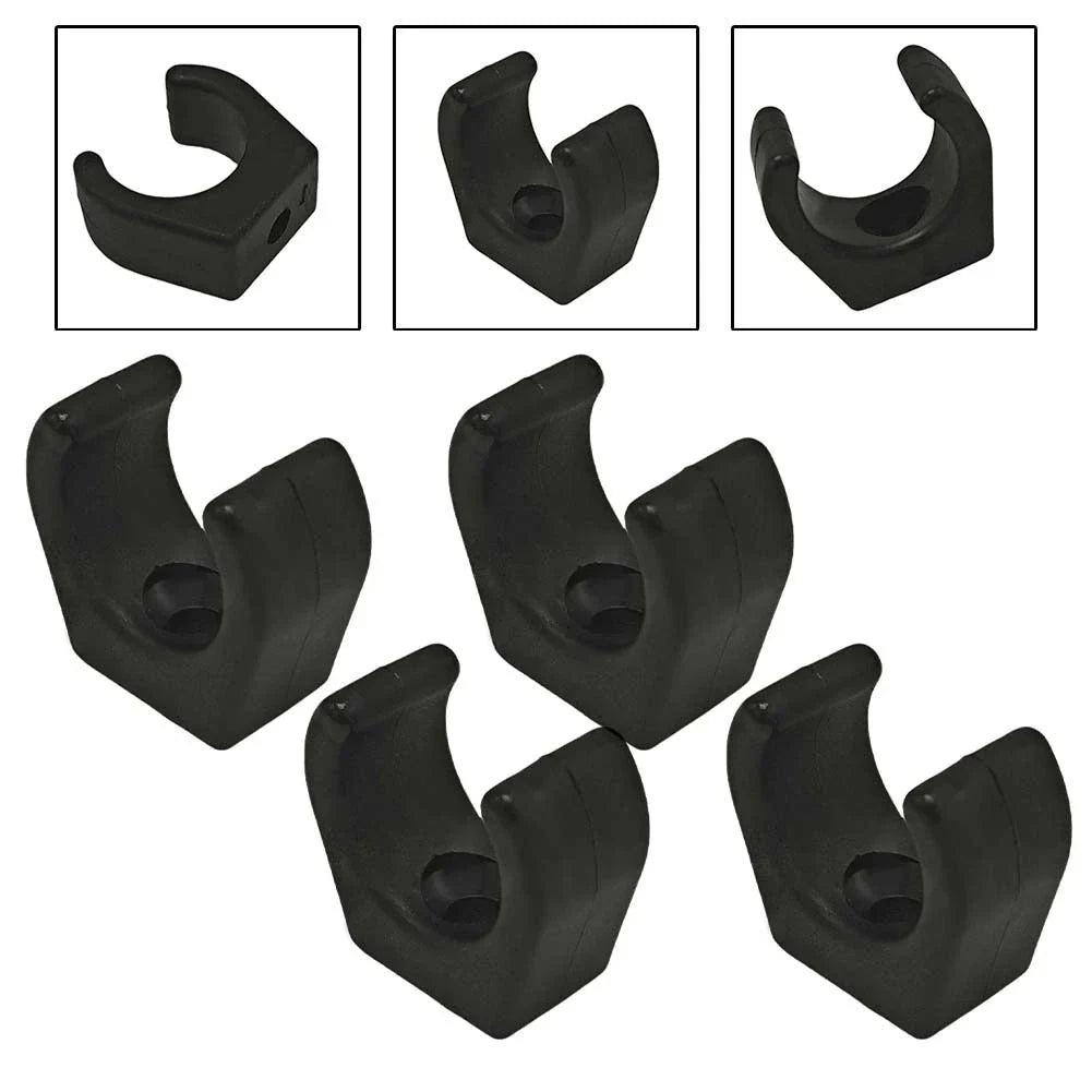 Boat Stowage Clips 4pcs Plastic Holder for Fishing Rod/Paddle 1 Inch Dia