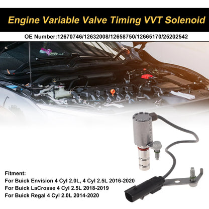 Engine Variable Valve Timing VVT Solenoid for Buick Envision (2016–2020)