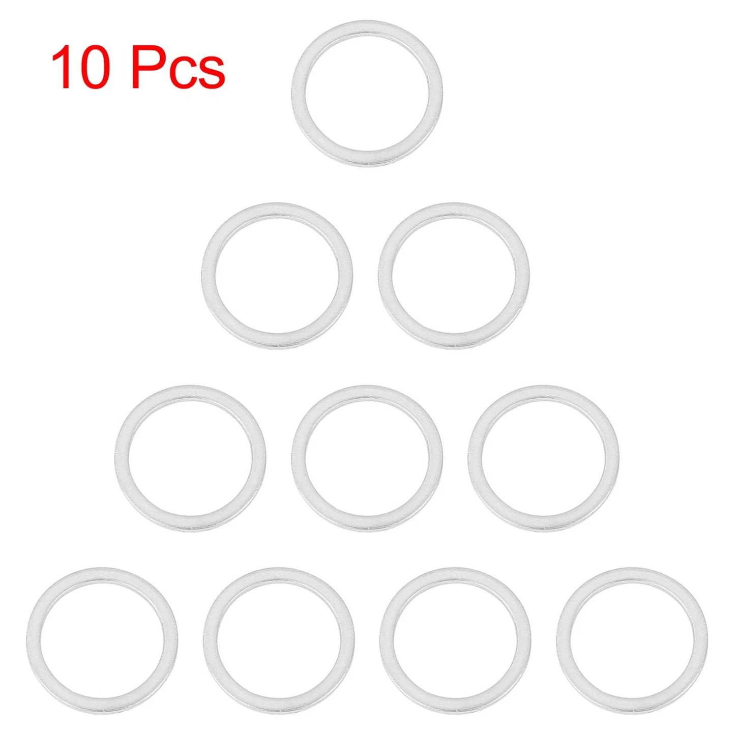 10 x M16 Silver Tone Oil Drain Plug Gaskets for BMW (No Year Specified)