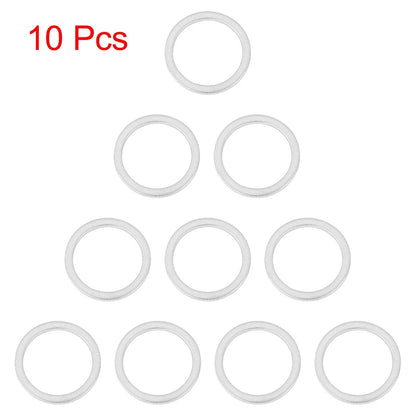 10 x M16 Silver Tone Oil Drain Plug Gaskets for BMW (No Year Specified)