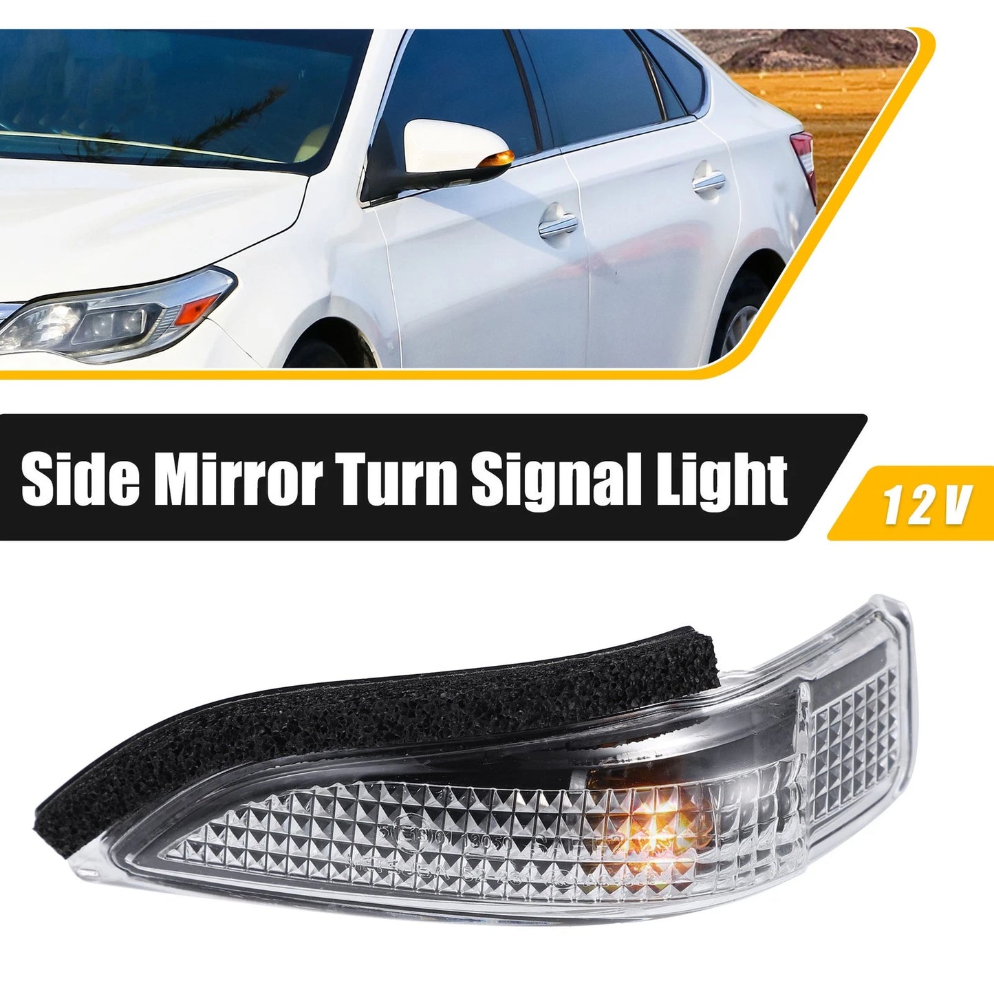 LED Left Side Mirror Turn Signal Amber Light for Toyota Avalon (2013–2018)
