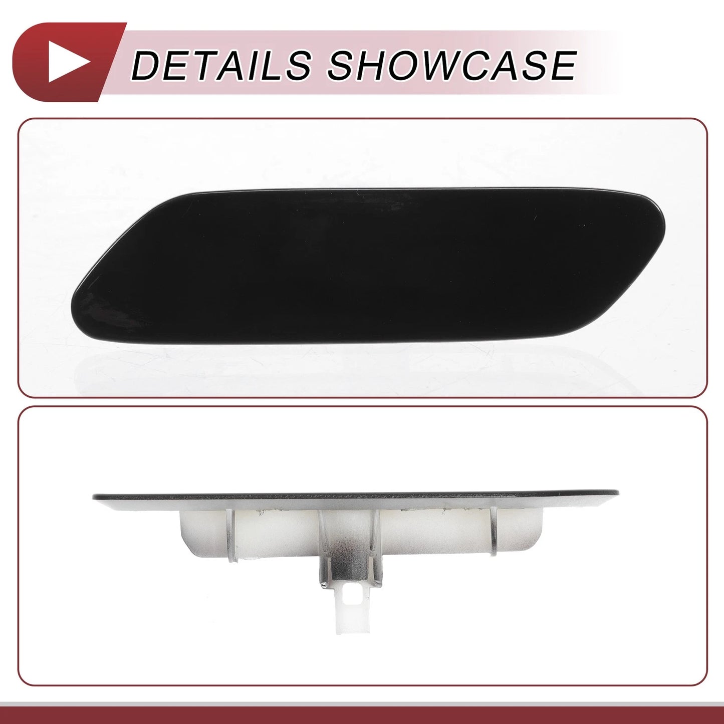 Front Left Washer Nozzle Cover for Lexus RX350 (2016-2019) Black 1 x Cap