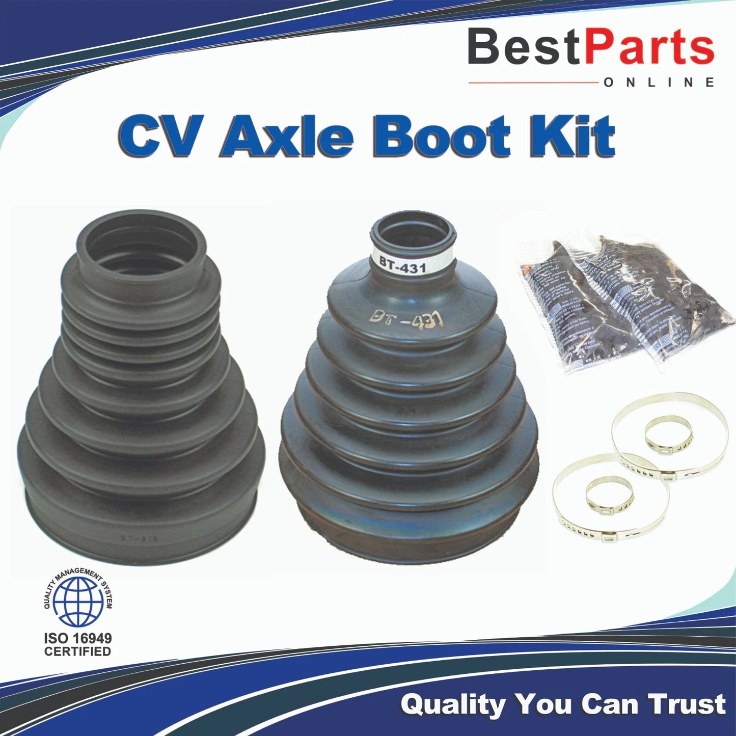 2 x CV Axle Boot Kit for Range Rover (2003–2012)