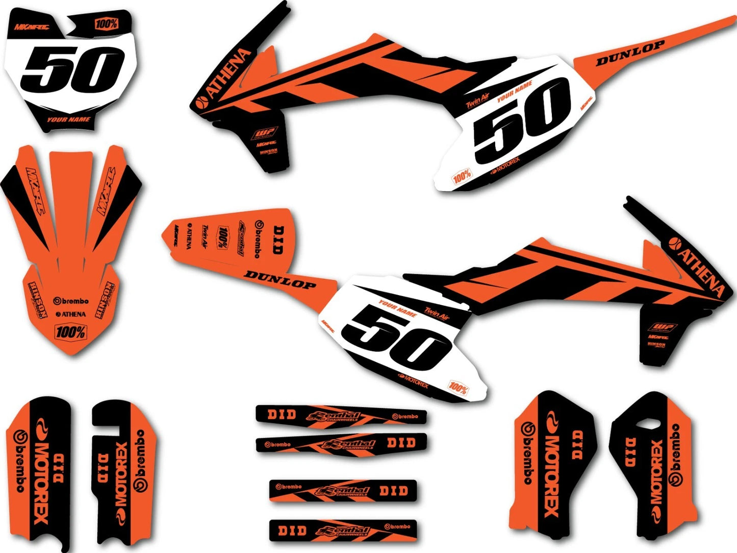 Custom Graphics Kit Jinx Style Decals for KTM 50 (2016-2023)