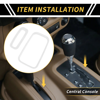 Center Console Gear Shift Ring Panel Cover for Jeep Wrangler JK JKU (2007-2018)