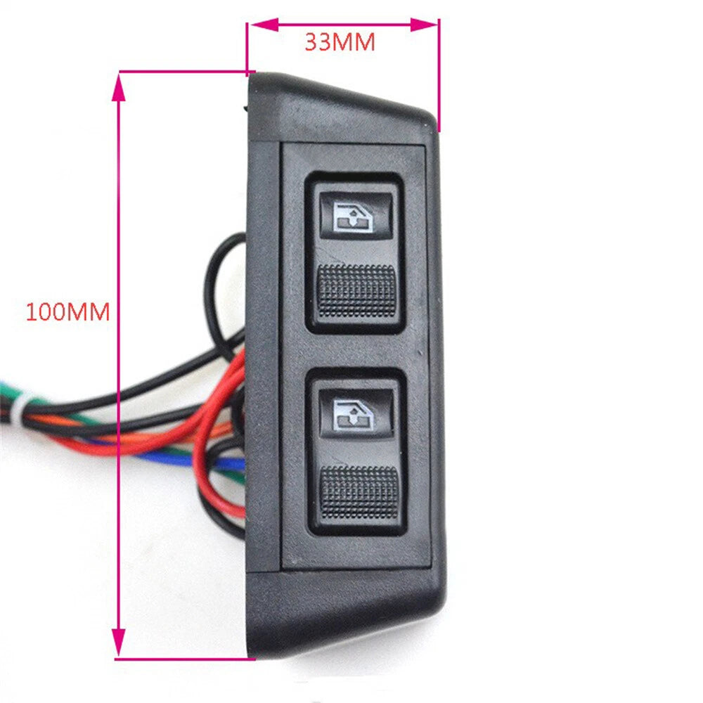 3 x Button Switch Kit for Car Door Power Window Control 12V (Fits Most Models)
