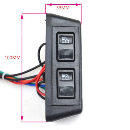 3 x Button Switch Kit for Car Door Power Window Control 12V (Fits Most Models)