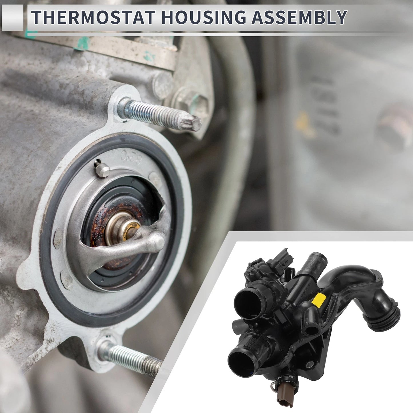 Engine Coolant Thermostat Housing for Peugeot 208 308 3008 (2007-2019)