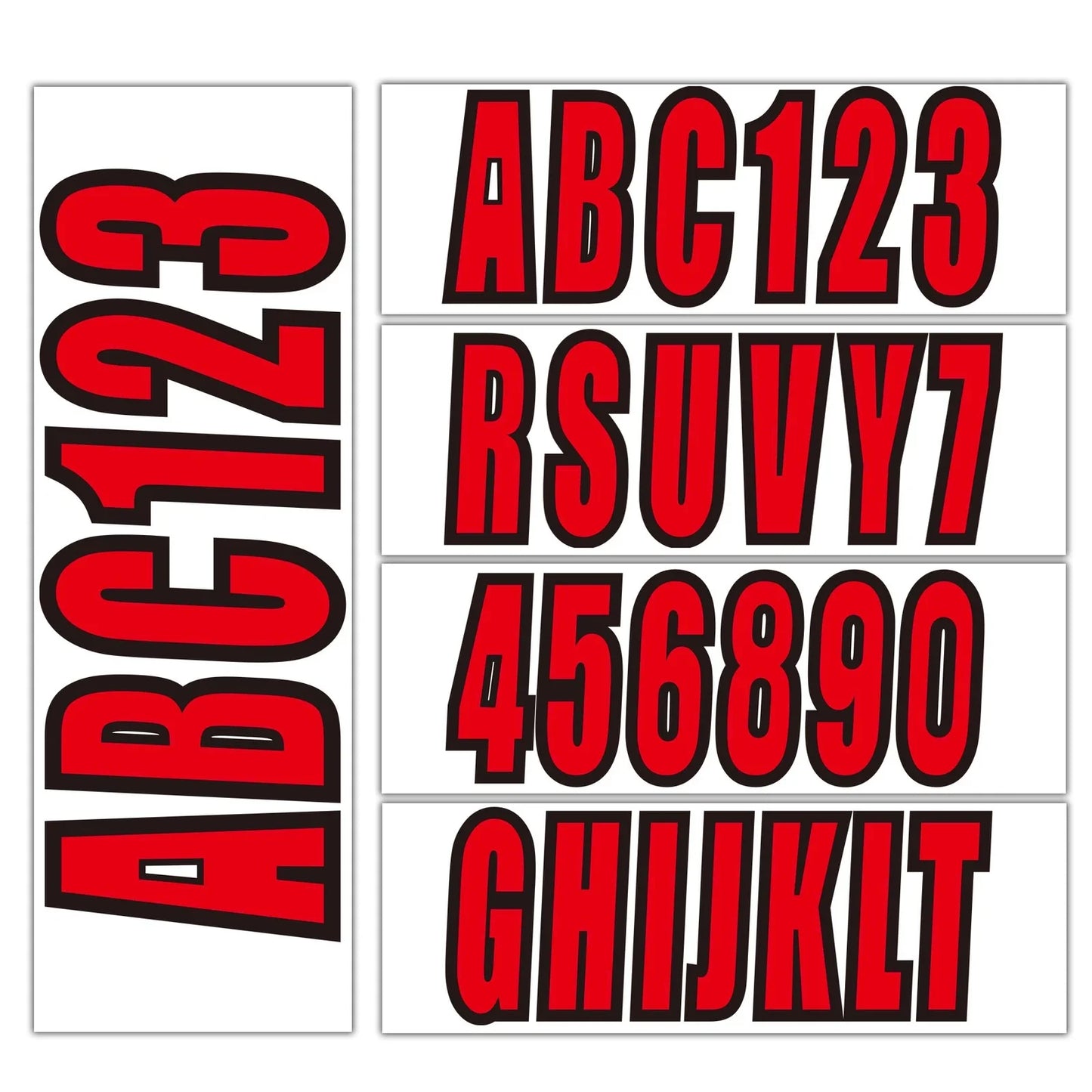 Boat Registration Number Identification Sticker Decal