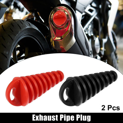 2 x 15-38mm Silencer Exhaust Pipe Plug for Motorcycle