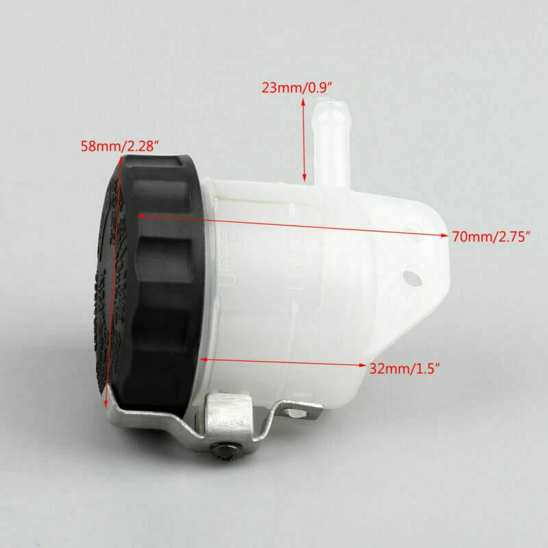 Brake Fluid Bottle for Universal Engine Master Cylinder Oil Reservoir (N/A)