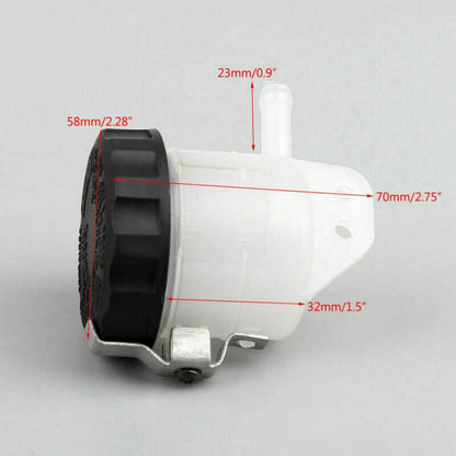 Brake Fluid Bottle for Universal Engine Master Cylinder Oil Reservoir (N/A)