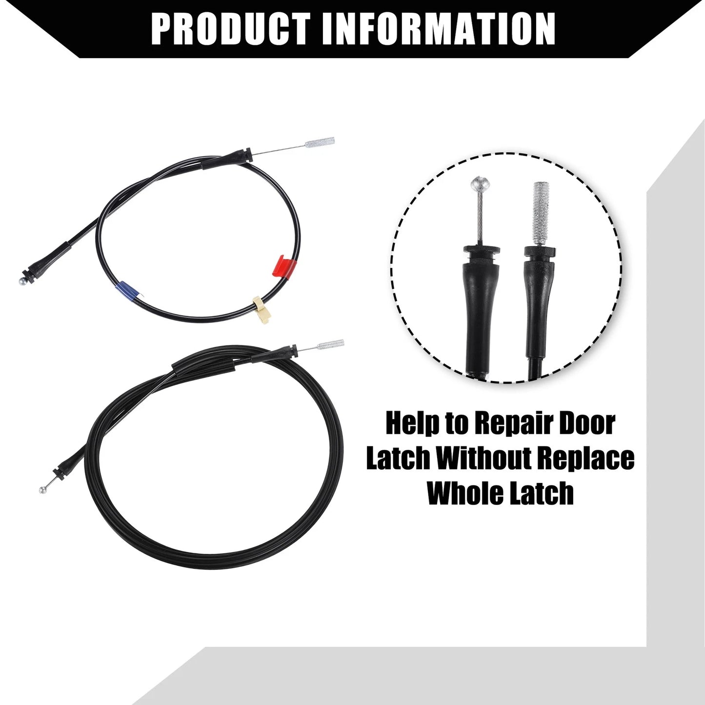 Rear Upper Lower Door Latch Release Cable for Ford Extended Cab (2004-2014)