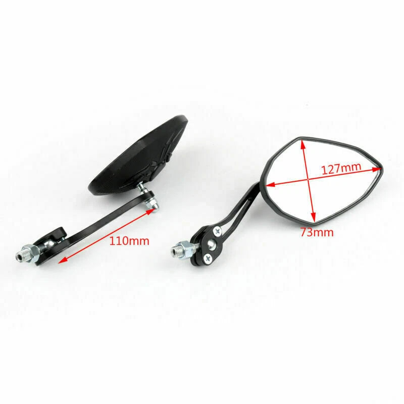 8/10mm LH & RH Motorcycle Mirrors for Suzuki VS600 VS750 VL800 (2001-2019)