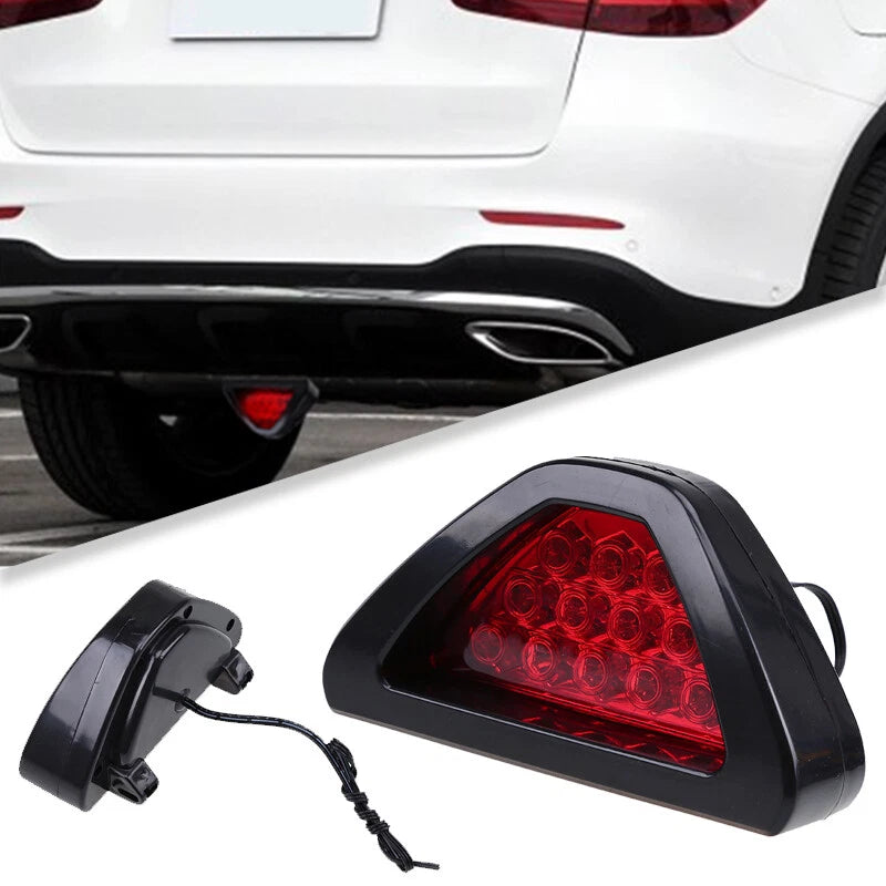 F1 Type Car DRL LED Back Tail Stop Fog Brake Strobe Light Lamp for Universal
