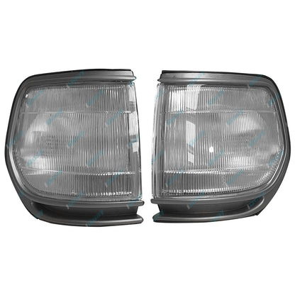 LH+RH Front Corner Lights Pair for Toyota Landcruiser 80 Series Sahara 1990-1997
