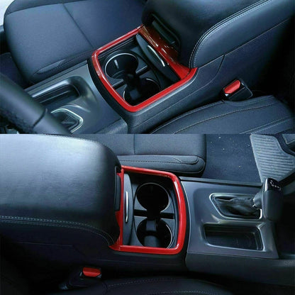 ABS Red Center Console Cup Holder Trim for Dodge Charger (2011-2022)