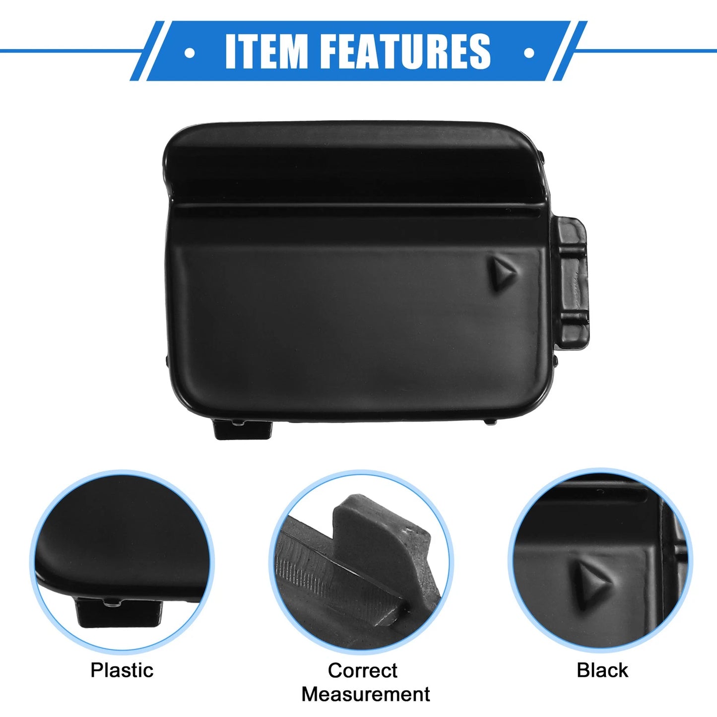 Rear Bumper Tow Hook Cover for BMW 550i 528i 535i (2008-2010) Black