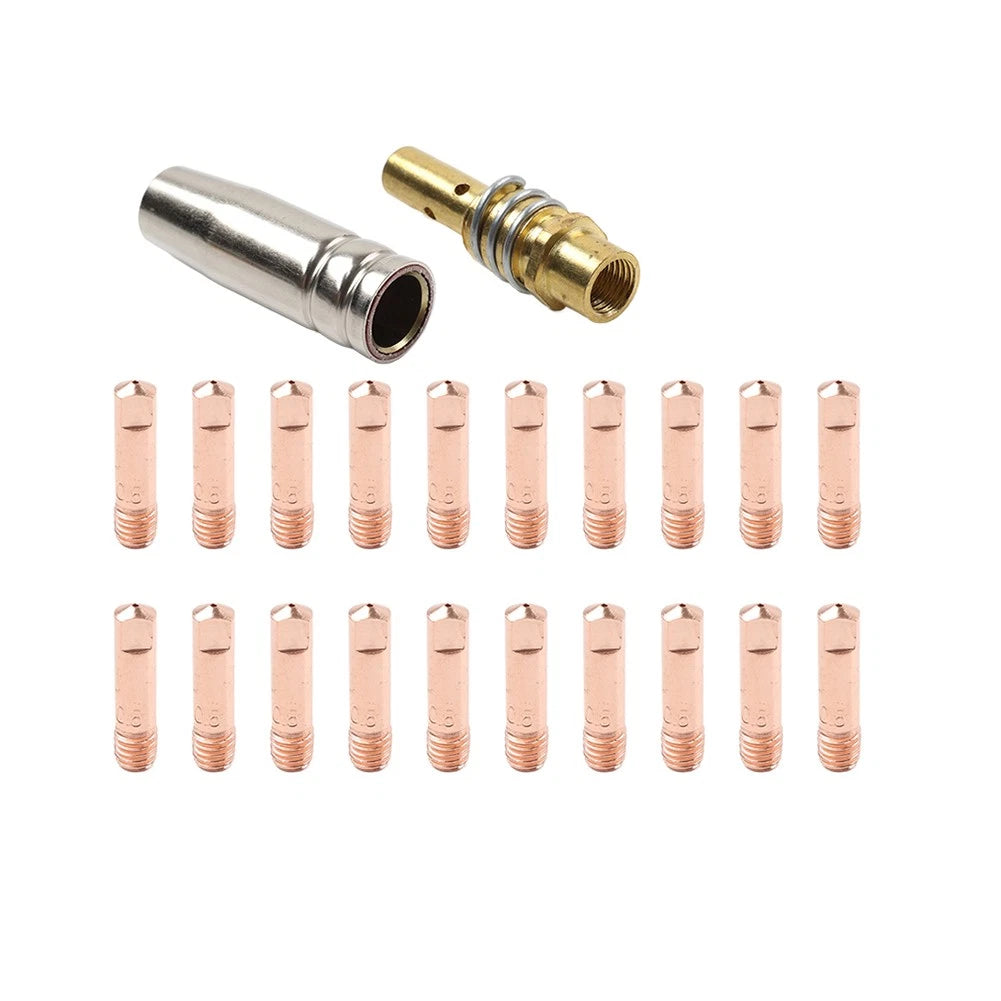 22 x Mig Welding Gun Tips 030/035 Kit for MB 15AK MIG125 MIG135 Welder