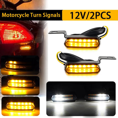 LED Turn Signal Blinker Handlebar Light 2 x for Harley Davidson
