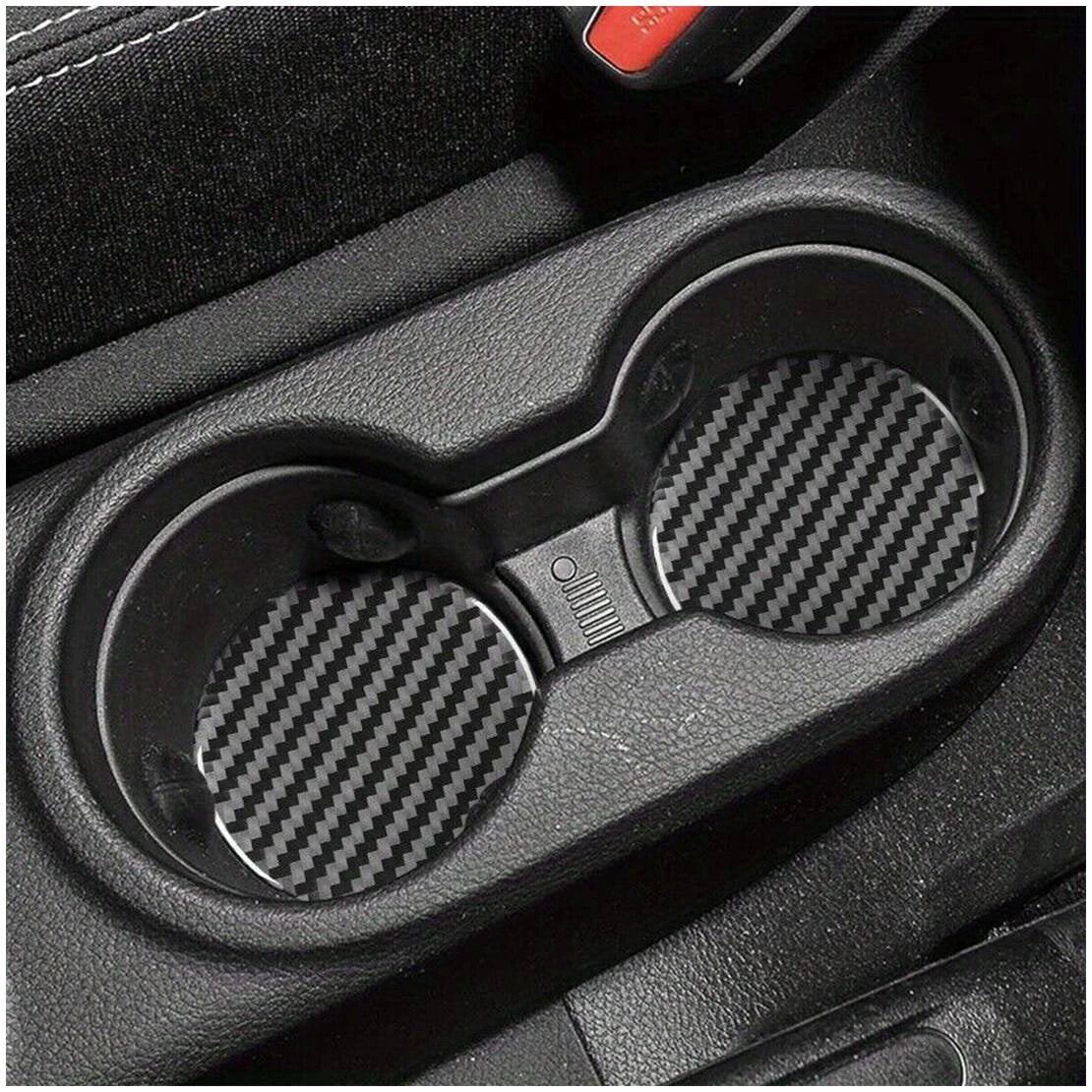 4 x Carbon Fiber Center Console Cup Holder Mats for Lexus