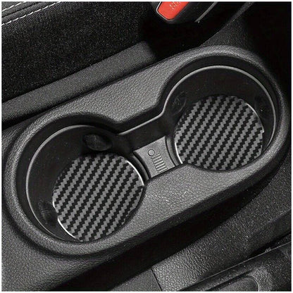 4 x Carbon Fiber Center Console Cup Holder Mats for Lexus