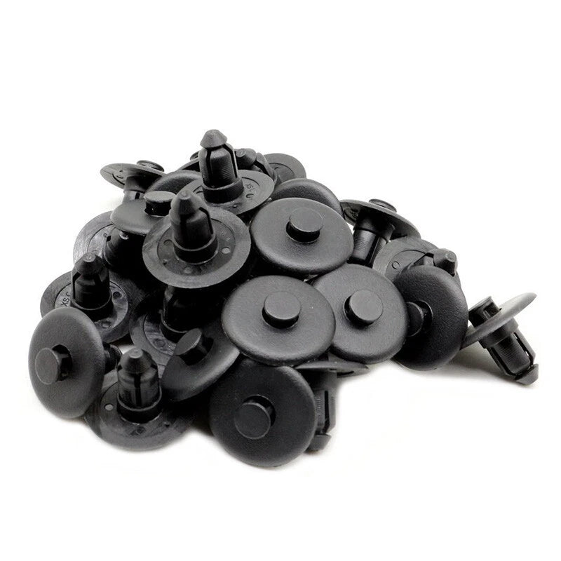 100pcs Nylon Cowl Push Type Retainer Clips for Ford Lincoln