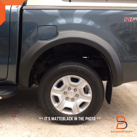 16W Raptor Style Black Fender Flares for Ford Ranger T6 PX2 (2015-2018)