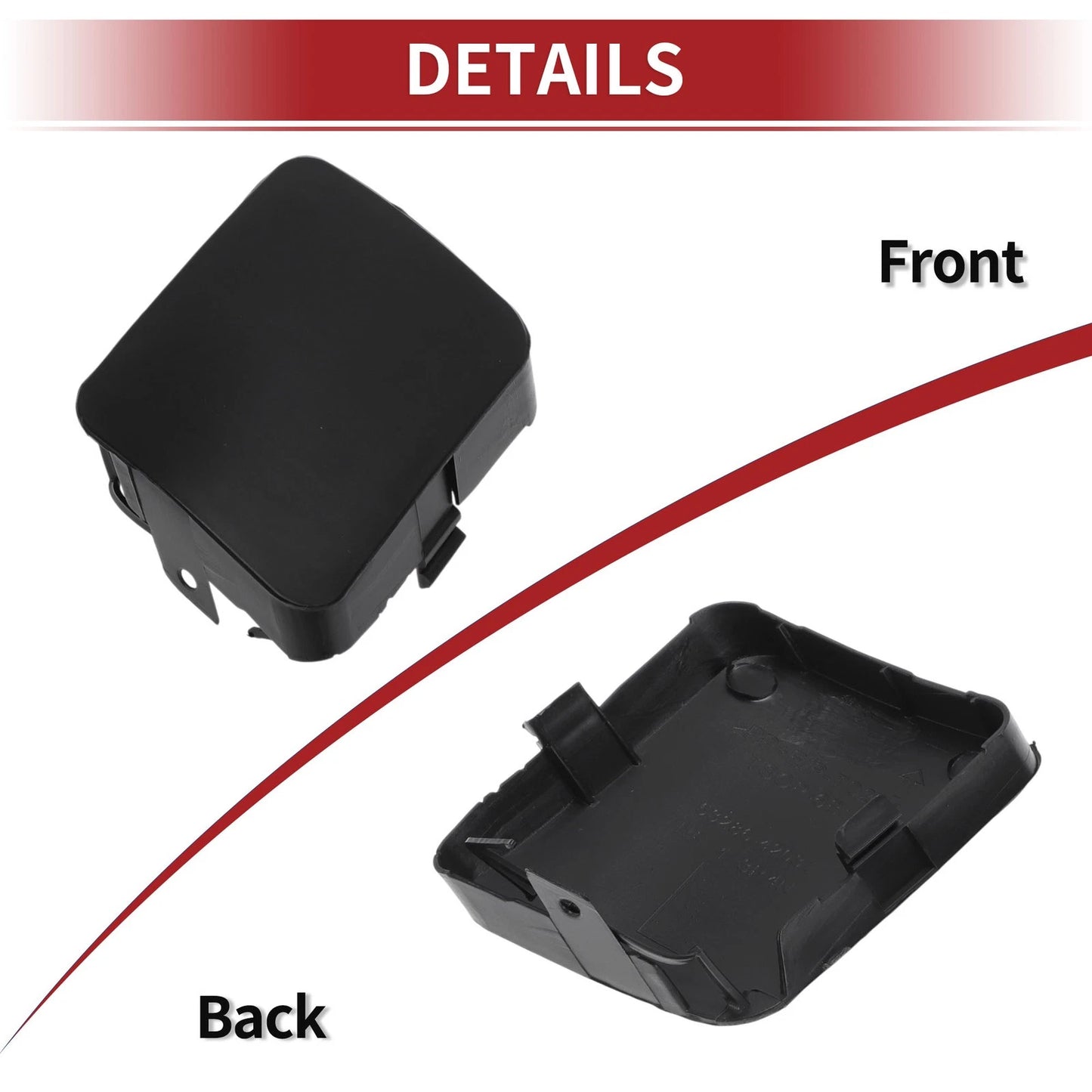 Front Tow Hook Cover Cap  for Toyota RAV4 (2006-2008) Black