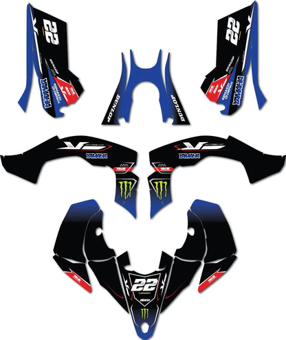 FURY STYLE Graphics Kit for Yamaha Raptor YFZ 450R (2014-2024) Stickers