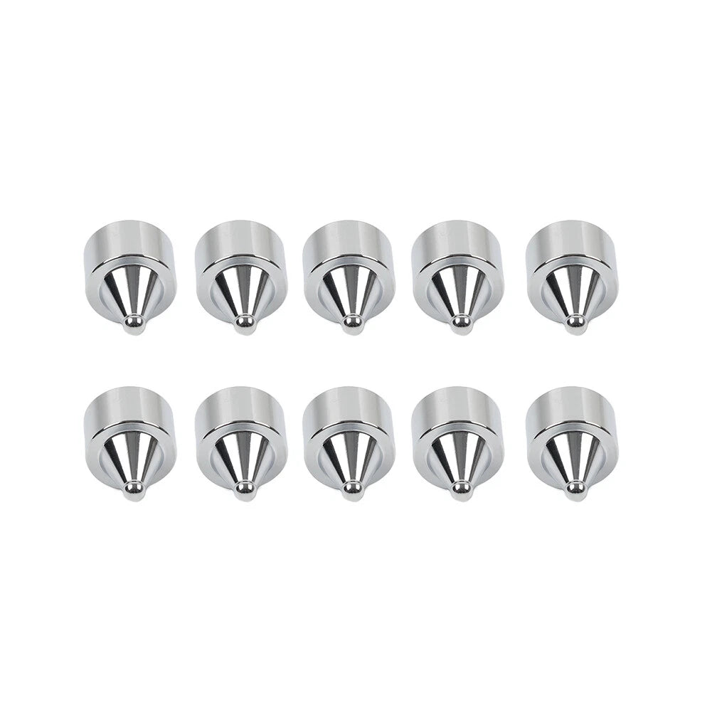 10 x Head Bolt Cover Spike Caps for Harley Road King, Dyna