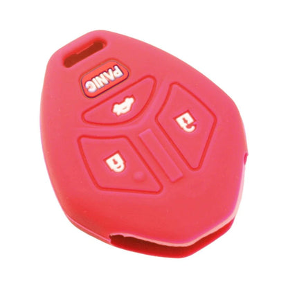 Red Silicone Car Key Shell Cover for Mitsubishi Galant (Fits 2004-2012)