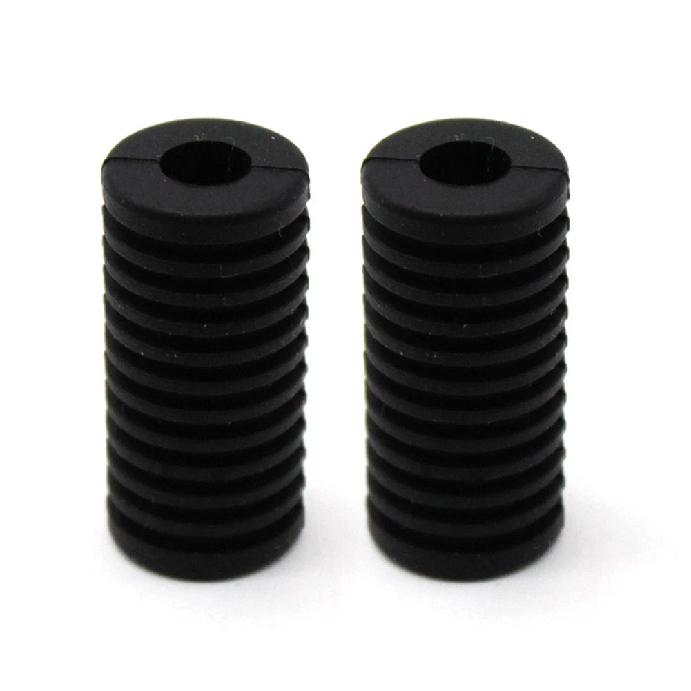 2 x Rubber Gear Shifter Lever Covers for Motorcycle Foot Pegs - Black