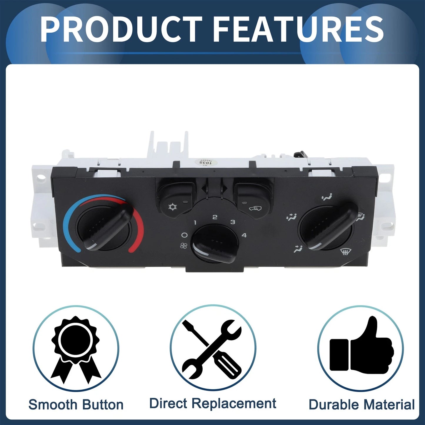 Climate Control Module for Chevrolet Colorado (2004-2012) Black