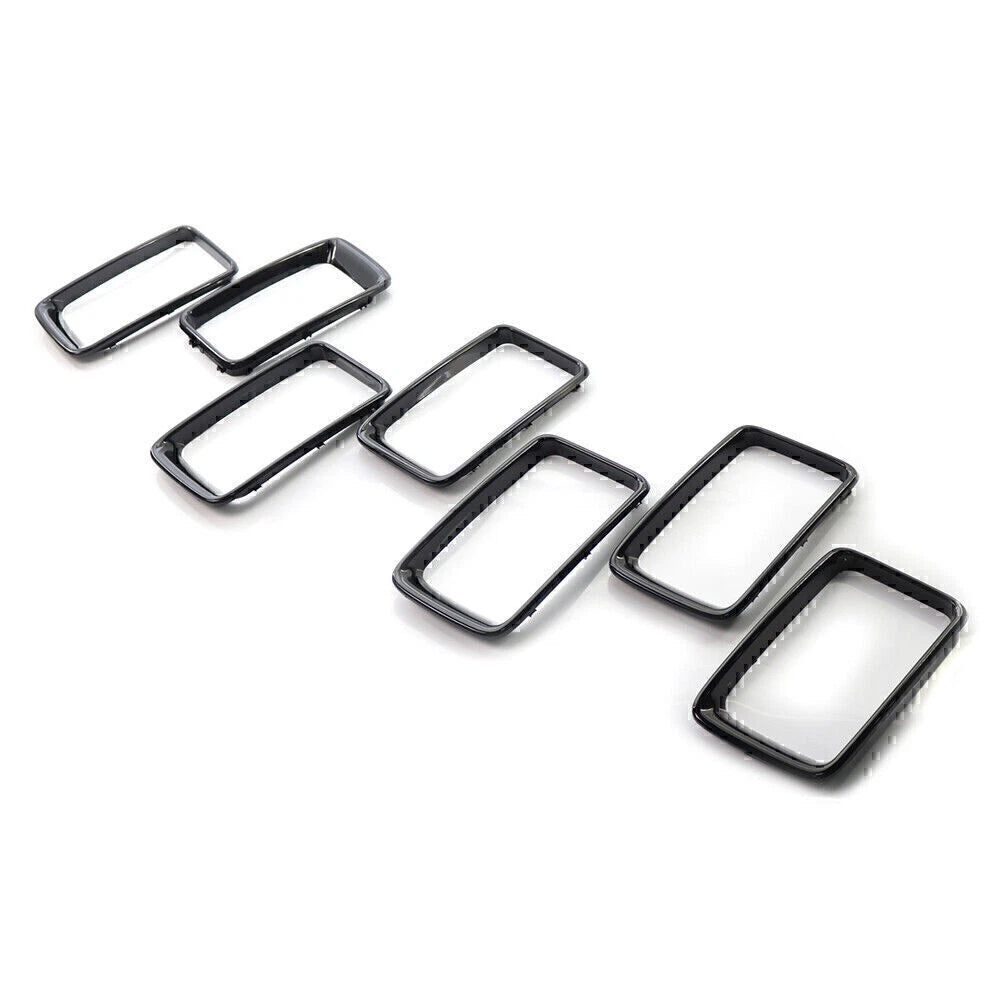7x ABS Front Grille Trim Cover for Jeep Grand Cherokee (2014-2016)