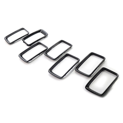 7x ABS Front Grille Trim Cover for Jeep Grand Cherokee (2014-2016)